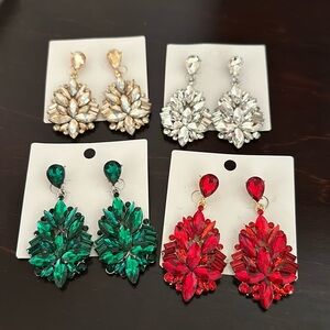 Rhinestone Drop Earrings